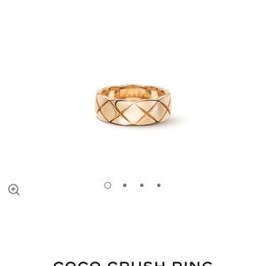 CHANEL COCO CRUSH RING 18 K Beige Gold